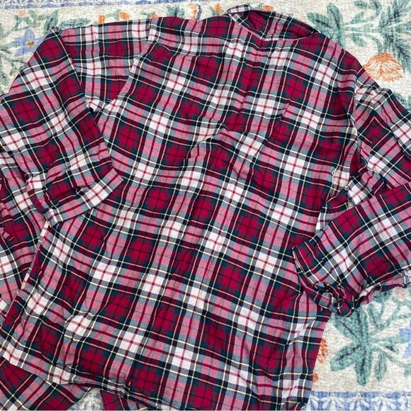 Polo Ralph Lauren Men's Plaid Flannel Pajama Set Size Medium red plaid cotton - Picture 7 of 13